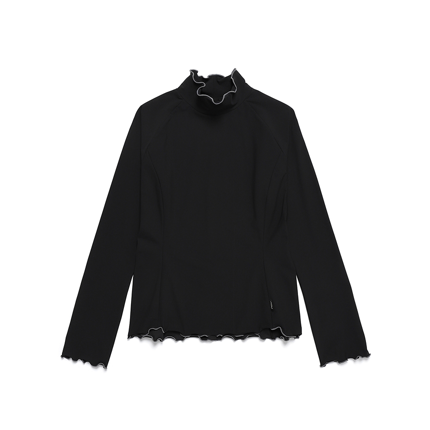 W쿨하이킹하이넥티셔츠